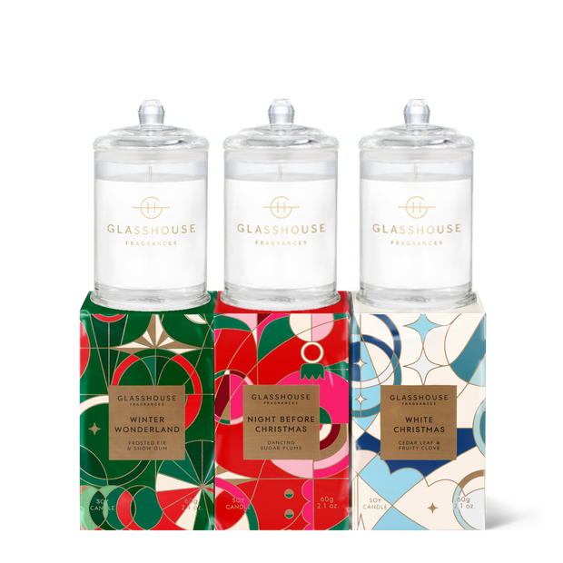 Glasshouse - Christmas 2024 - Christmas Trio Candles