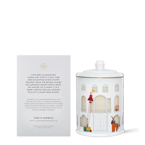 Glasshouse Fragrances - White Christmas 380g Candle
