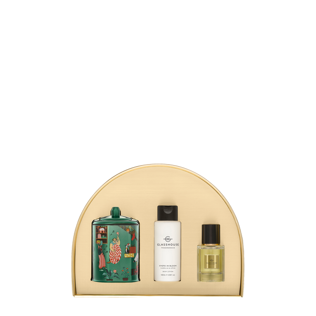 Glasshouse Fragrances - Kyoto In Bloom Christmas Fragrance Trio Gift Set