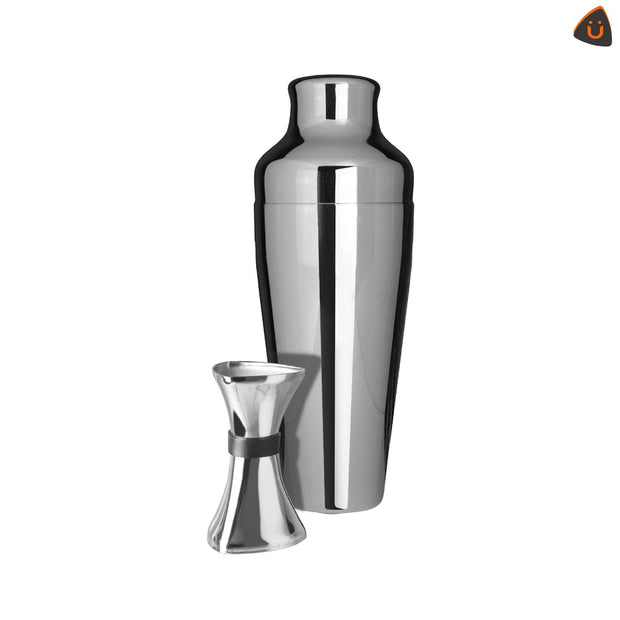 Über Bar Tools - Shaker & Jigger Set Bartender Cocktail Set - Chrome