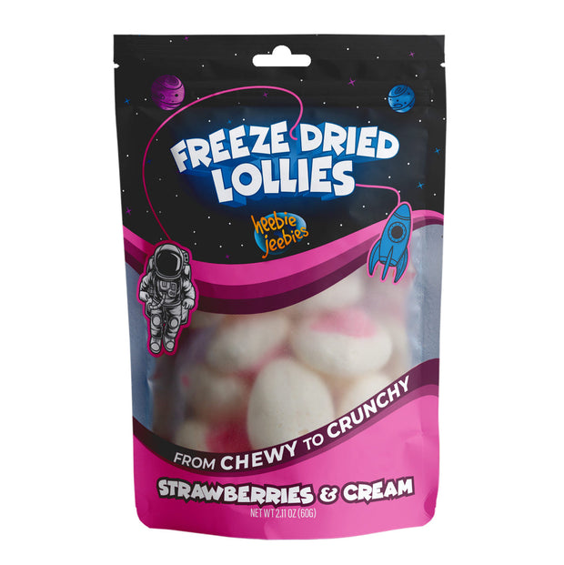 Freeze Dried Lollies - Strawberries & Cream