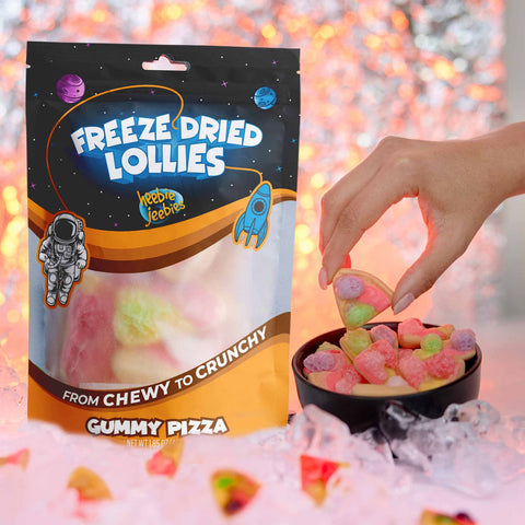 Freeze Dried Lollies - Gummy Pizza