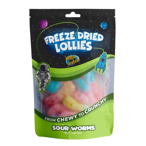 Freeze Dried Lollies - Sour Worms