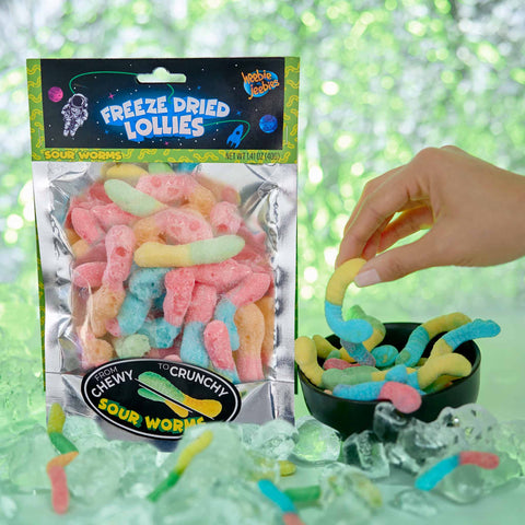 Freeze Dried Lollies - Sour Worms