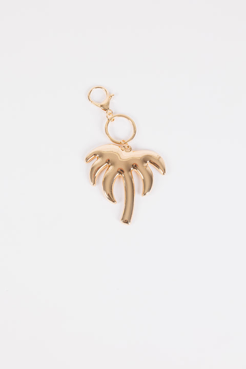 Holiday Collective - Palm Tree Key Ring - Gold