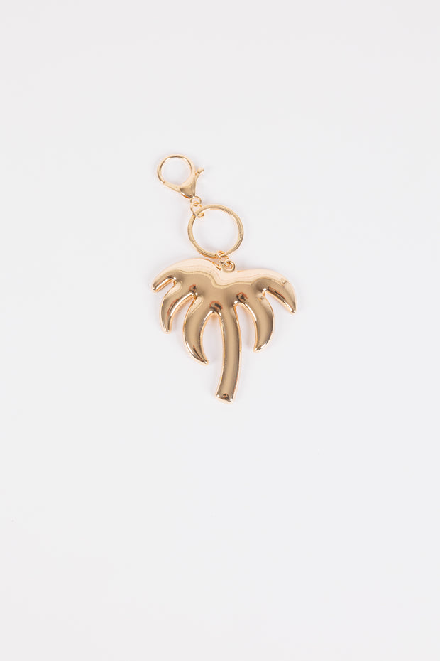 Holiday Collective - Palm Tree Key Ring - Gold