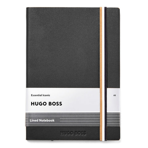 Hugo Boss - Notebook A5 Iconic Black Lined