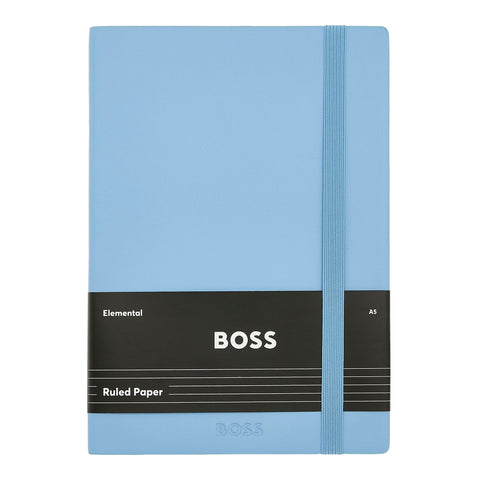 Hugo Boss - Notebook A5 Lined Pastel Classic Light Blue