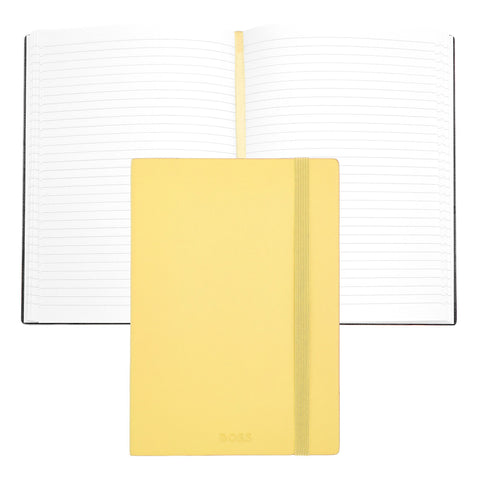 Hugo Boss - Notebook A5 Lined Pastel Classic Light Yellow