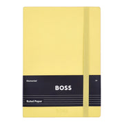 Hugo Boss - Notebook A5 Lined Pastel Classic Light Yellow