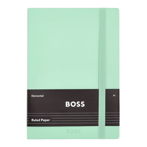 Hugo Boss - Notebook A5 Lined Pastel Classic Light Green