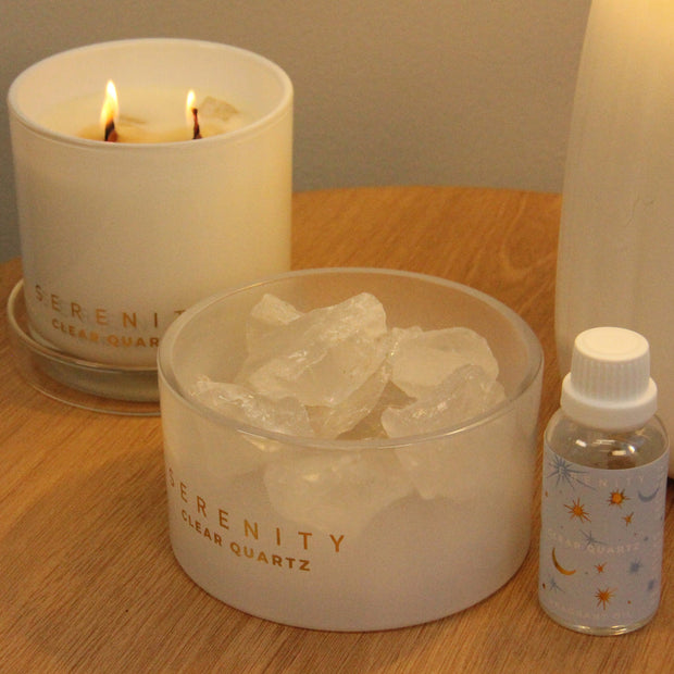 Serenity - Healing Clear Quartz Crystal Potpourri & Oil