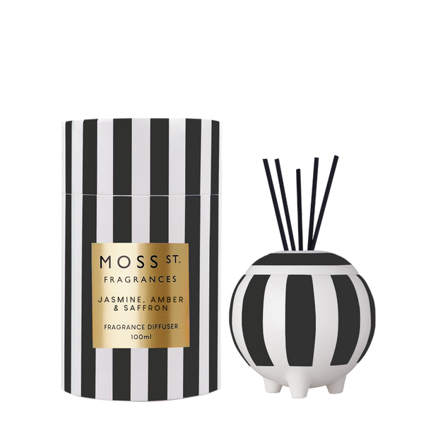 Moss St. Fragrances - Jasmine, Amber & Saffron Ceramic Diffuser 100ml