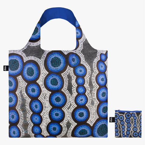 LOQI - Kirsten Nangala Egan: Water Dreaming Blue Tote Bag