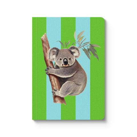 Striped Koala A6 Perfect Bound Notebook