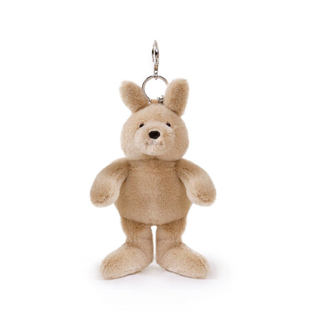 O.B Designs - Kip Kangaroo Bag Charm (Vegan Angora) 7"/ 18 cm