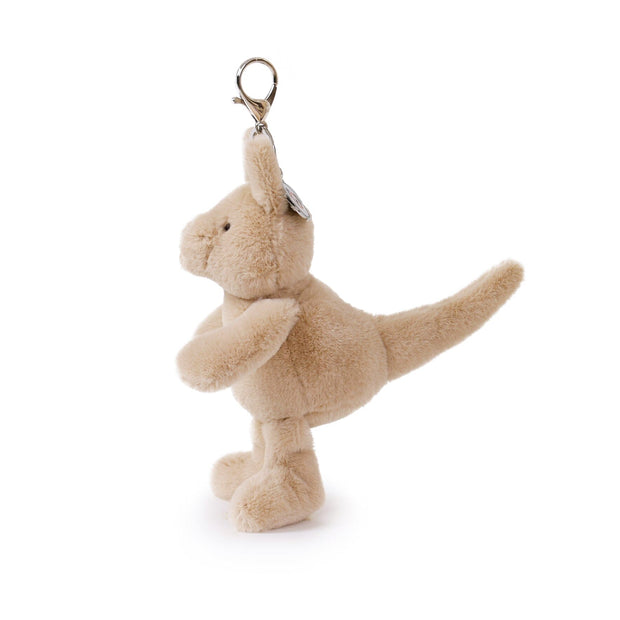 O.B Designs - Kip Kangaroo Bag Charm (Vegan Angora) 7"/ 18 cm