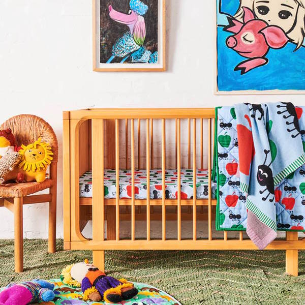 Kip & Co - Ants Pants Organic Cotton Quilted Cot Bedspread