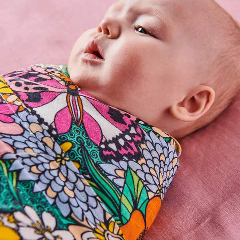 Kip&Co - Bliss Floral Bamboo Swaddle
