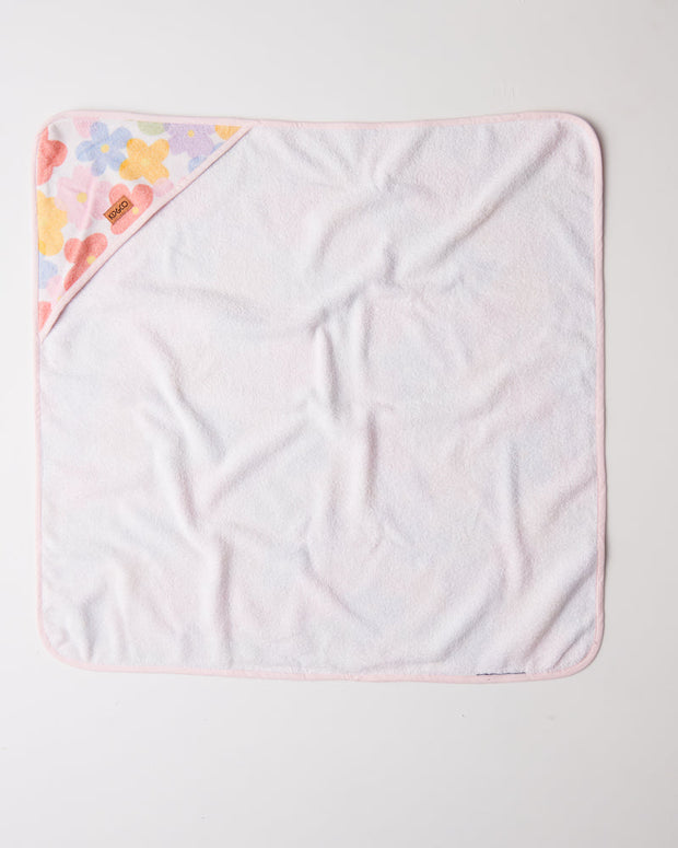 Kip & Co - Paper Daisy Printed Terry Baby Towel