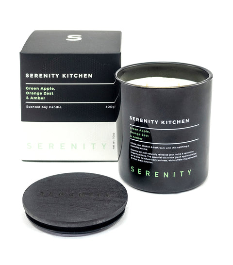 Serenity - Kitchen 300g Candle - Green Apple, Orange Zest, Amber