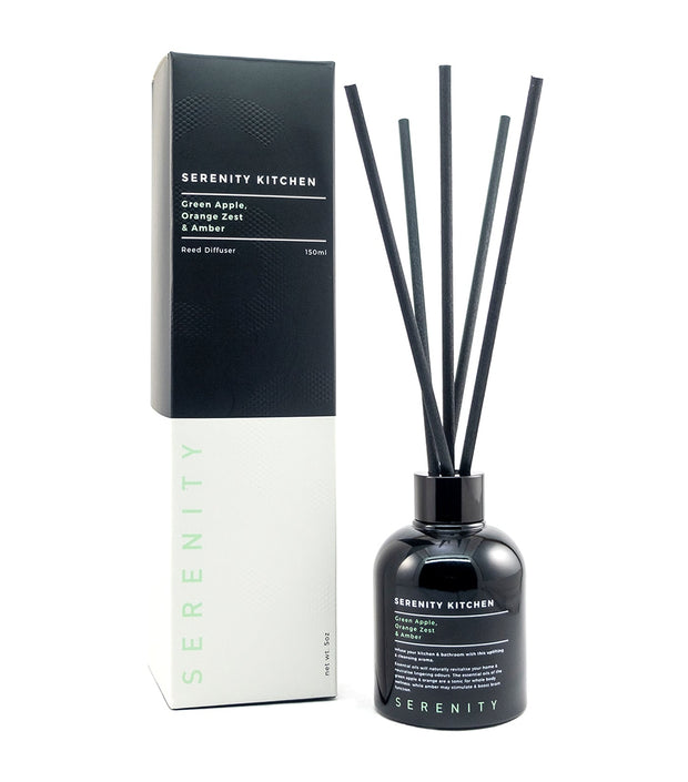 Serenity - Kitchen 150ml Reed Diffuser - Green Apple, Orange Zest, Amber