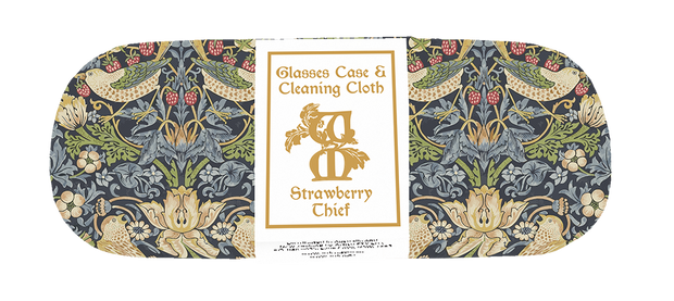 Strawberry Thief by William Morris Glasses Case and Cleaning Cloth