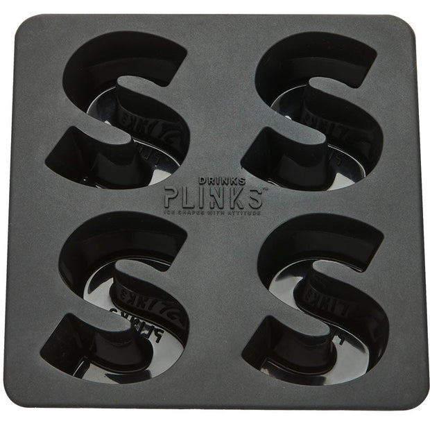 Drinks Plinks - Ice Cube Silicone Tray - Letter S