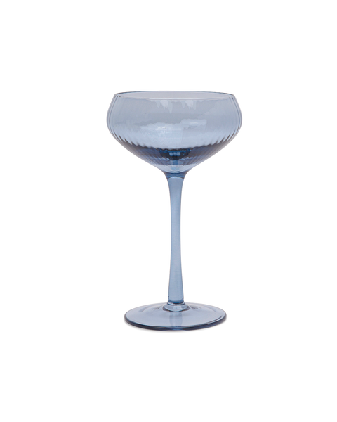 Here's How - The Lou Coupe Glass - Set of 2 - Blue