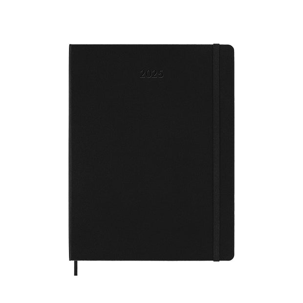 Moleskine - 2025 - 12 Month Weekly Hard Cover Diary - Extra Large - Black