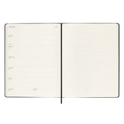 Moleskine - 2025 - 12 Month Weekly Hard Cover Diary - Extra Large - Black