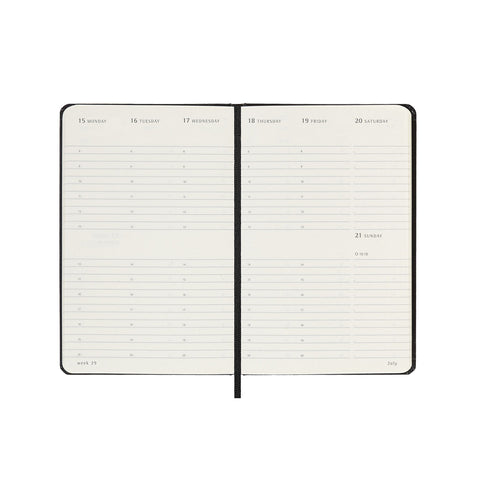 Moleskine - 2024 - Weekly Vertical Hard Cover Diary/ Planner - Pocket - Black