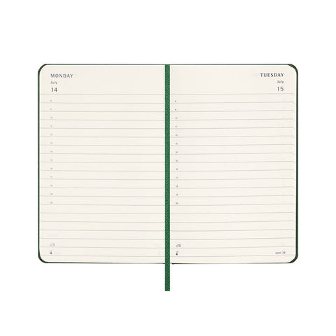 Moleskine - 2025 - 12 Month Daily Hard Cover Diary - Pocket - Myrtle Green