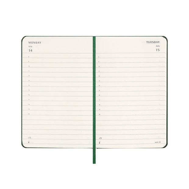 Moleskine - 2025 - 12 Month Daily Hard Cover Diary - Pocket - Myrtle Green