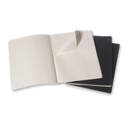 Moleskine - Classic Cahier Notebook (3 Pack) - Extra Large - Squared - Black