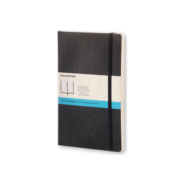 Moleskine - Classic Soft Cover Notebook - Large - Dotted - Black