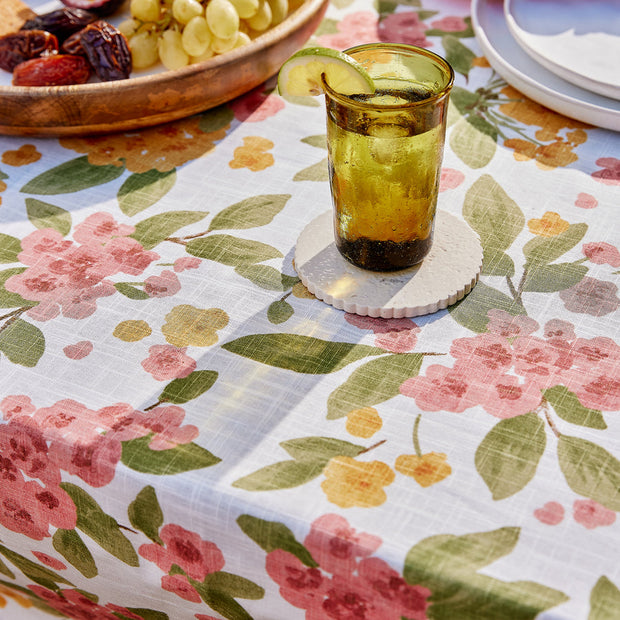 Madras Link - Annie Pink/Orange Tablecloth