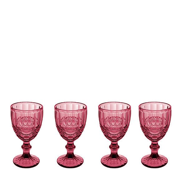 Casa Domani - Gabriella Highball Glass 4pc Pink Gift Boxed