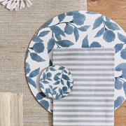 Madras Link - Riviera Blue Round Placemat - Set of 4