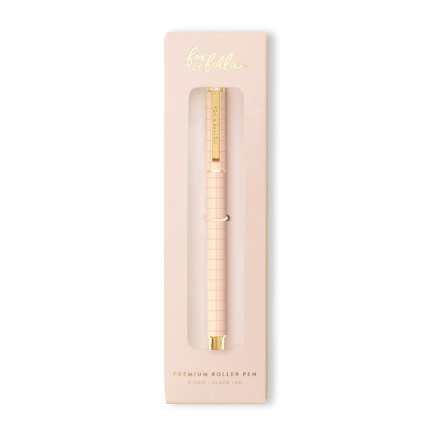 Fox & Fallow - Blush Grid Rollerball Pen