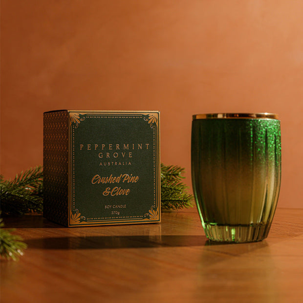 Peppermint Grove - Crushed Pine & Clove Soy Candle 370g