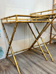 Gold Bamboo Table - Small