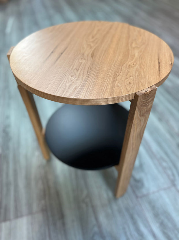 Umbra Hub Side Table - Natural/ Black