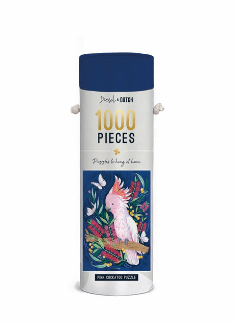 Diesel & Dutch - Pink Cockatoo 1000pc Wall Jigsaw Puzzle