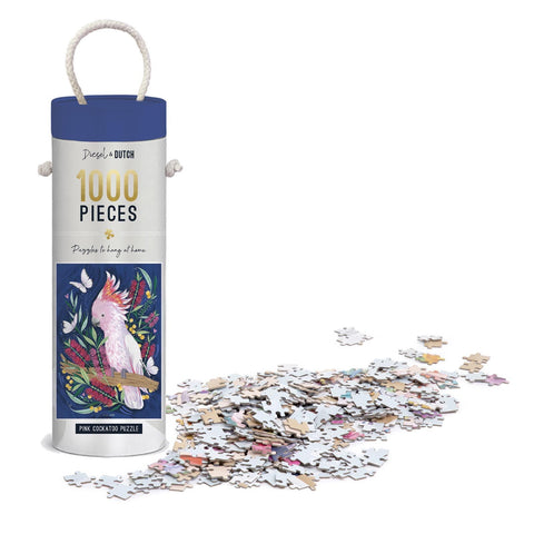 Diesel & Dutch - Pink Cockatoo 1000pc Wall Jigsaw Puzzle