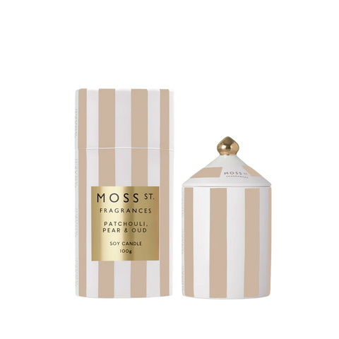 Moss St. Fragrances - Patchouli, Pear & Oud Ceramic Candle 100ml