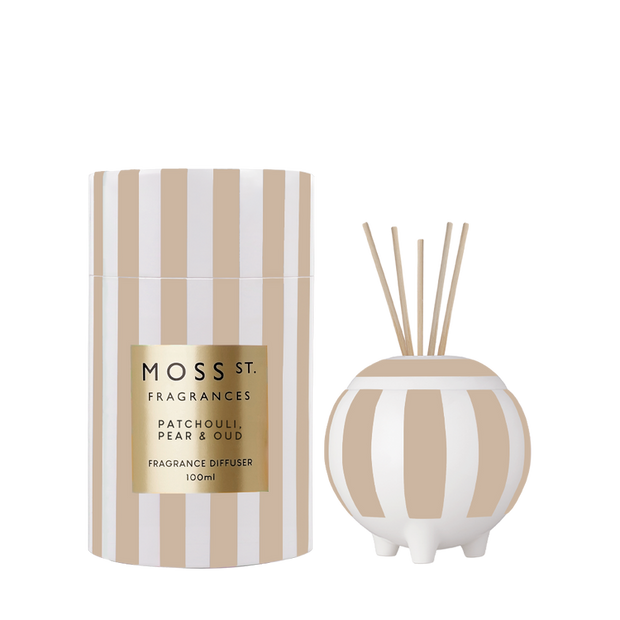 Moss St. Fragrances - Patchouli, Pear & Oud Ceramic Diffuser 100ml