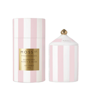 Moss St. Fragrances - Raspberry, Honey & Musk Ceramic Candle 360g