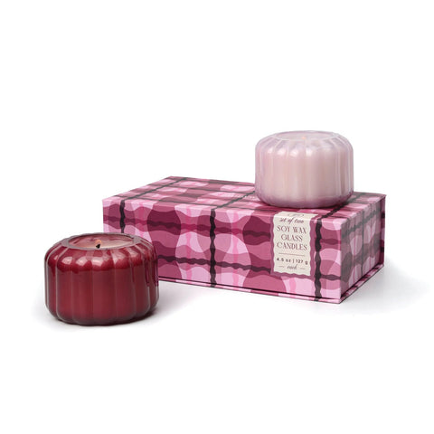 Paddywax - Ripple Berry Candle Gift Set - Rose & Merlot (Set of 2)