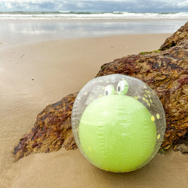 Sunnylife x ODC - 3D Inflatable Beach Ball Cookie the Croc Light Khaki